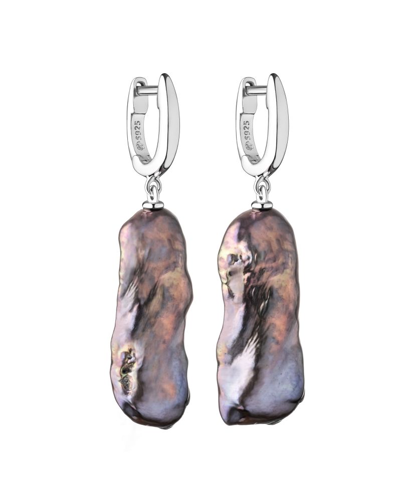 Sidabriniai Auskarai Su Perlais - Auskarai su perlais - Goldinga