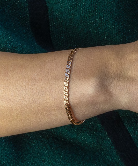 gold bracelet "Mona Liza" 4.5mm
