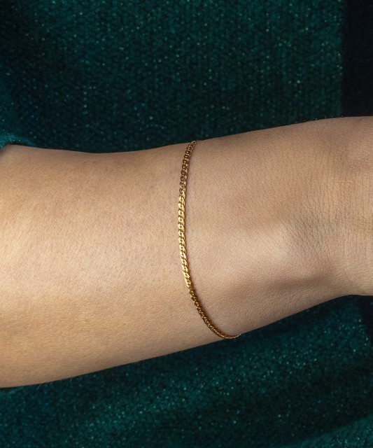 Solid gold bracelet "Mona Liza" 2.2mm