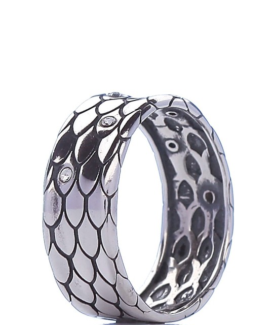 Sidabrinis žiedas su cirkoniais - Sidabriniai žiedai - Goldinga