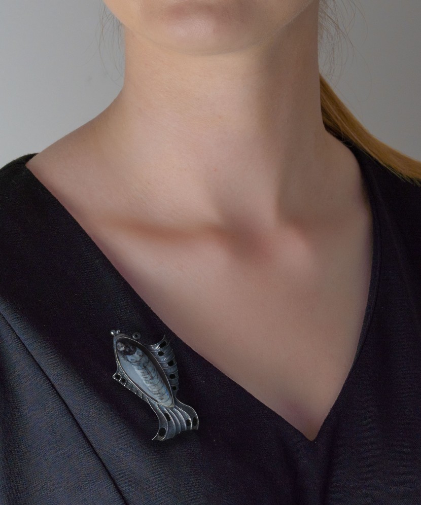 Sidabrinė sagė "Žuvelė"  - Goldinga