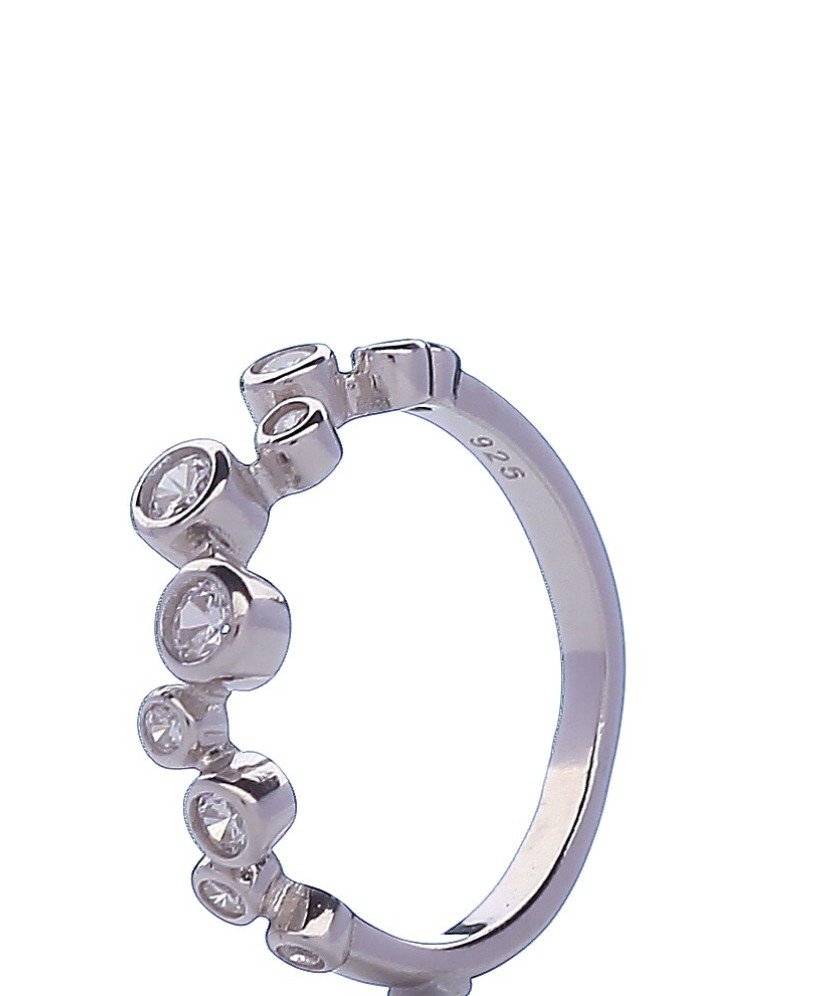 Sidabrinis žiedas su cirkoniais  - Goldinga