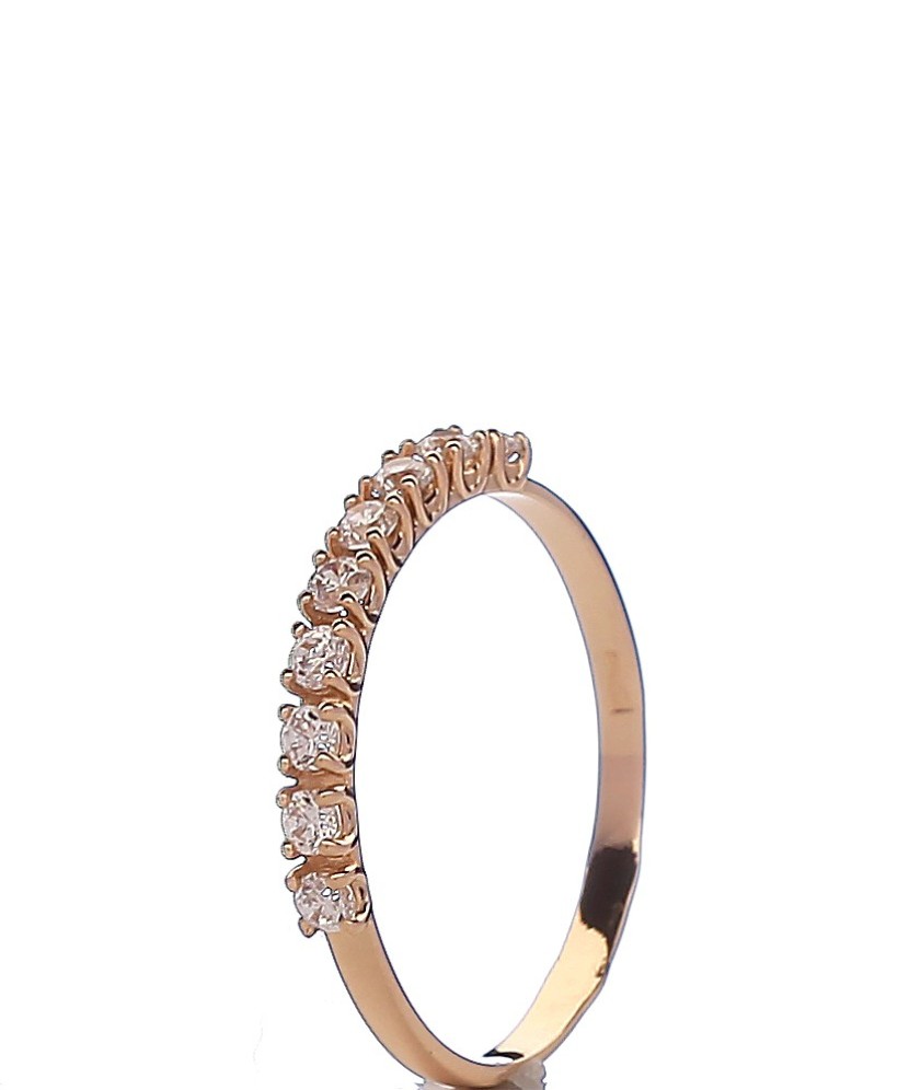 Gold ring with zircons Gold ring with zircons