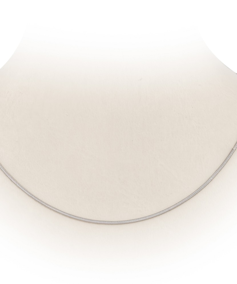 White gold chain "Snake" 1.2mm