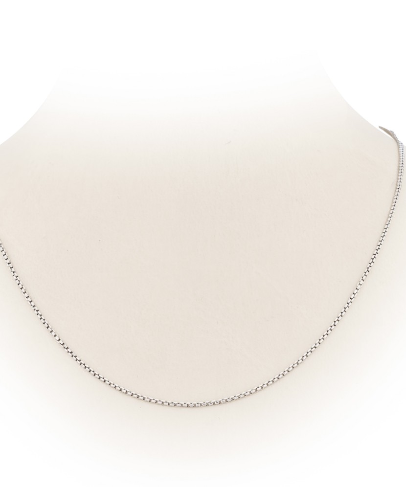 White gold chain "Box" 1.2mm