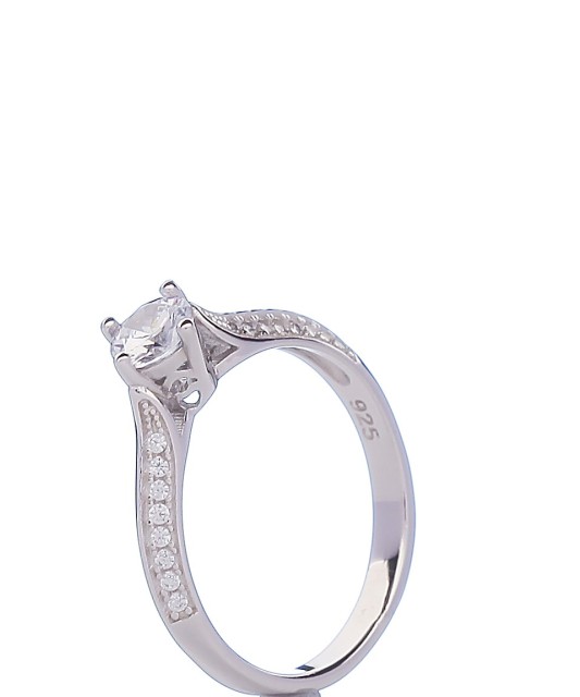 Sidabrinis žiedas su cirkoniais - Sidabriniai žiedai - Goldinga