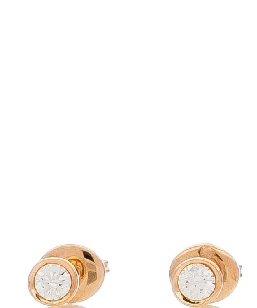 Auksiniai auskarai su cirkoniu  - Goldinga