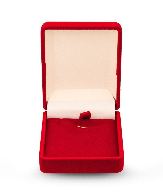 Коробочка прямоугольная красная