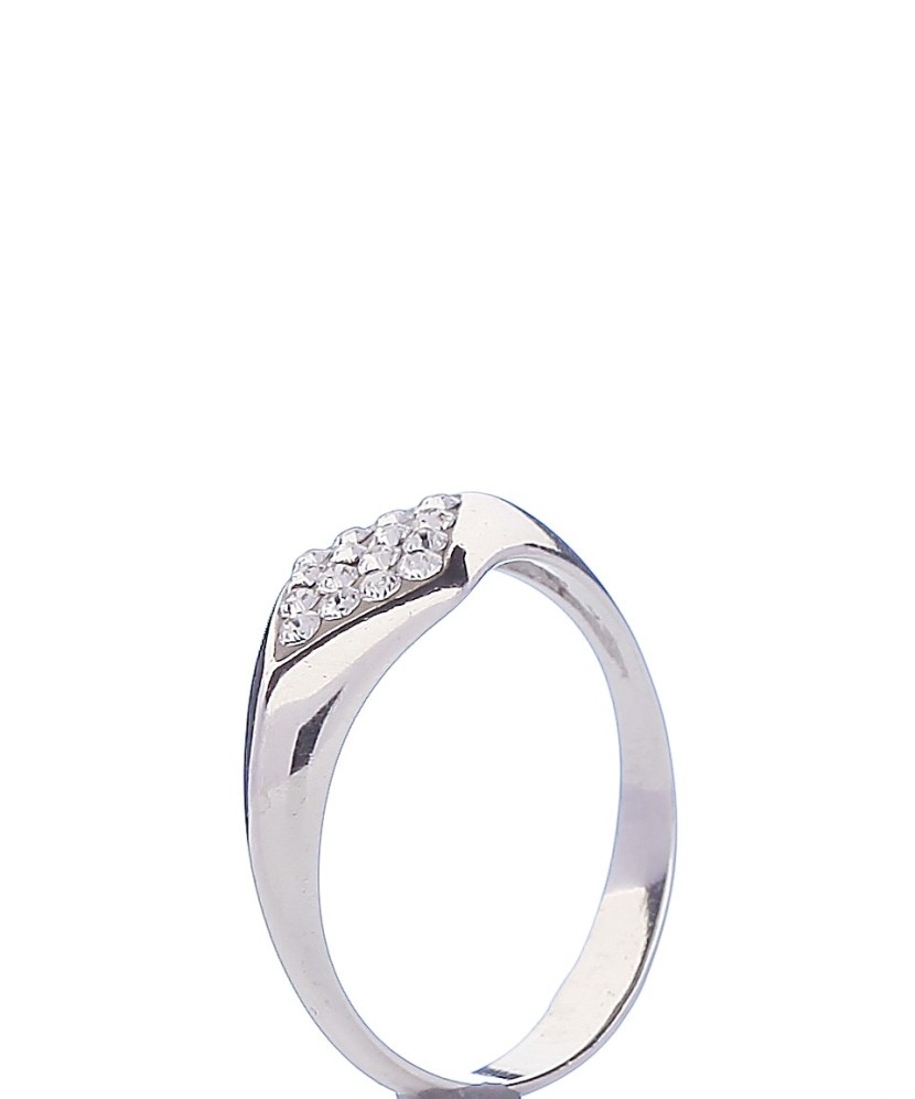 Sterling silver ring with zircons