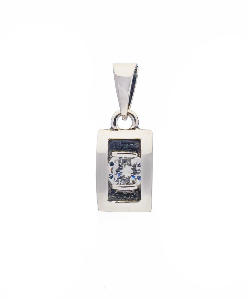Sterling silver pendant with zirconium