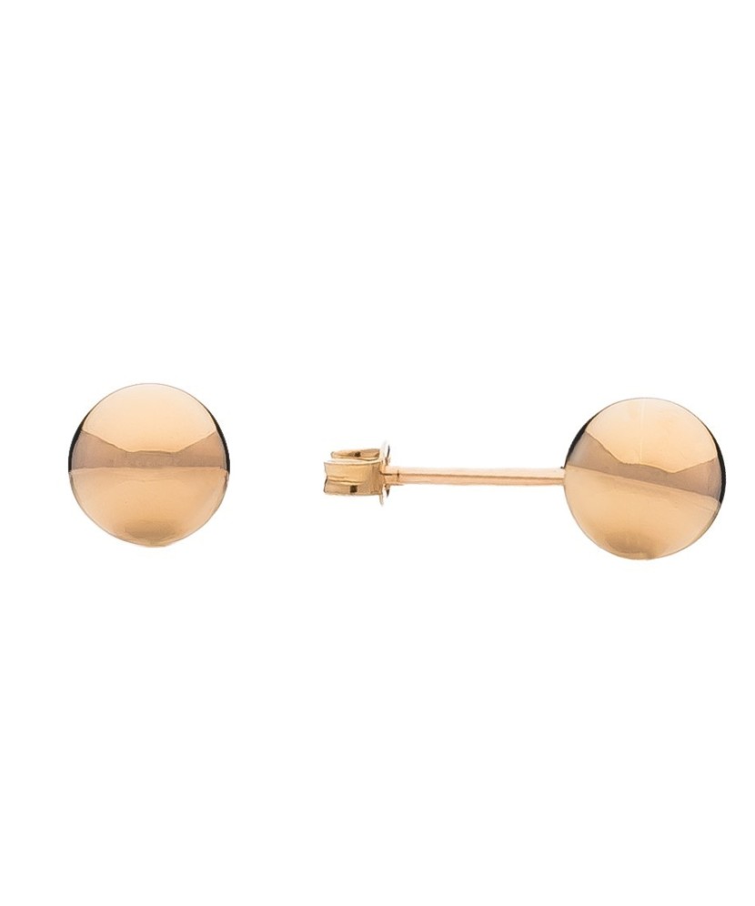 Gold earrings 7mm