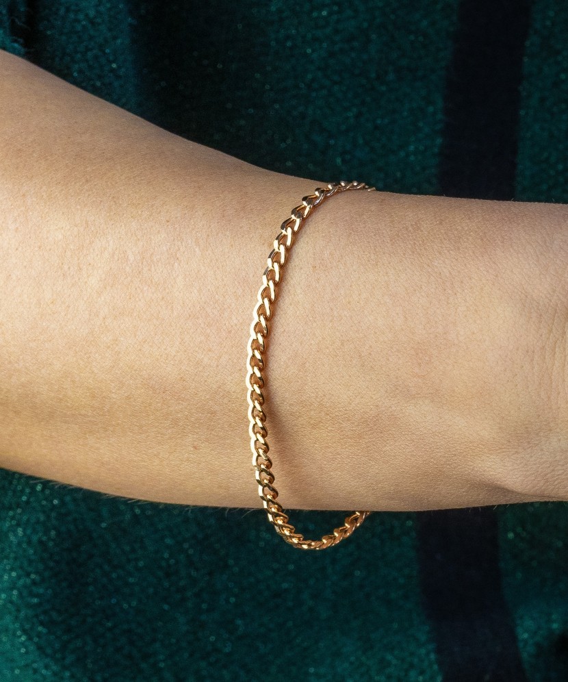 Gold bracelet "Curb" 4.6mm Gold bracelet "Curb" 4.6mm