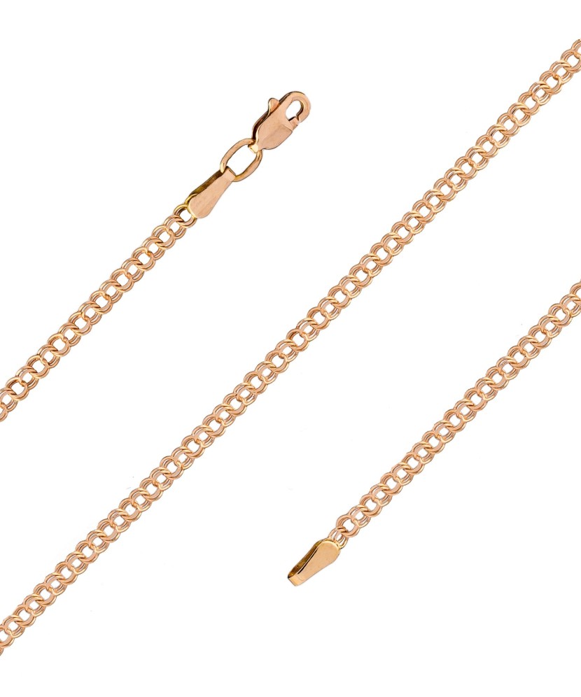 Solid gold bracelet "Bismark" 2.8mm