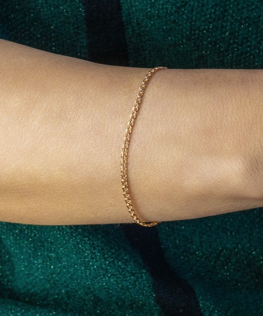 Solid gold bracelet "Bismark" 2.8mm