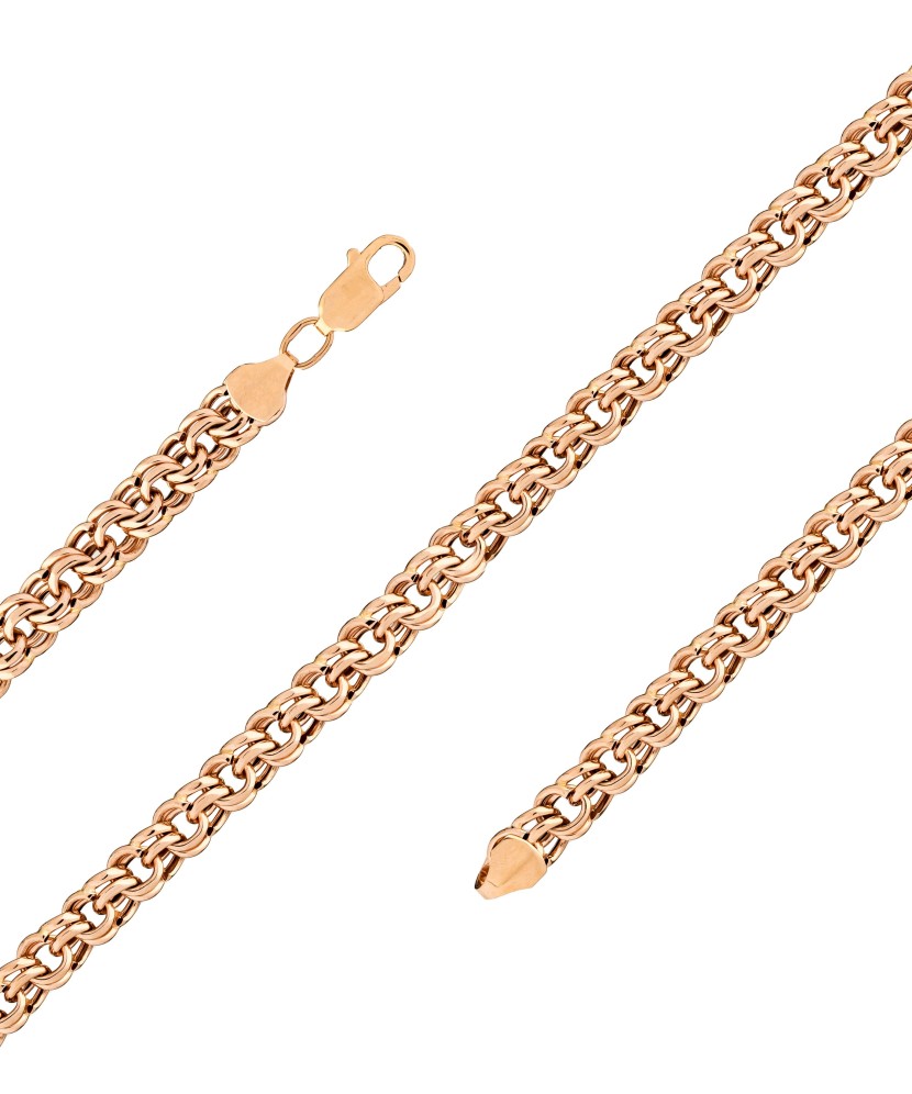 Gold bracelet "Bismark" 9.1mm