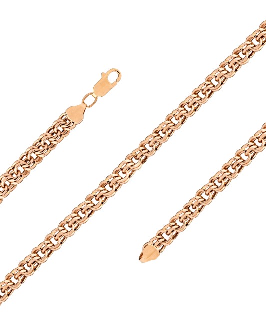 Gold bracelet "Bismark" 9.1mm