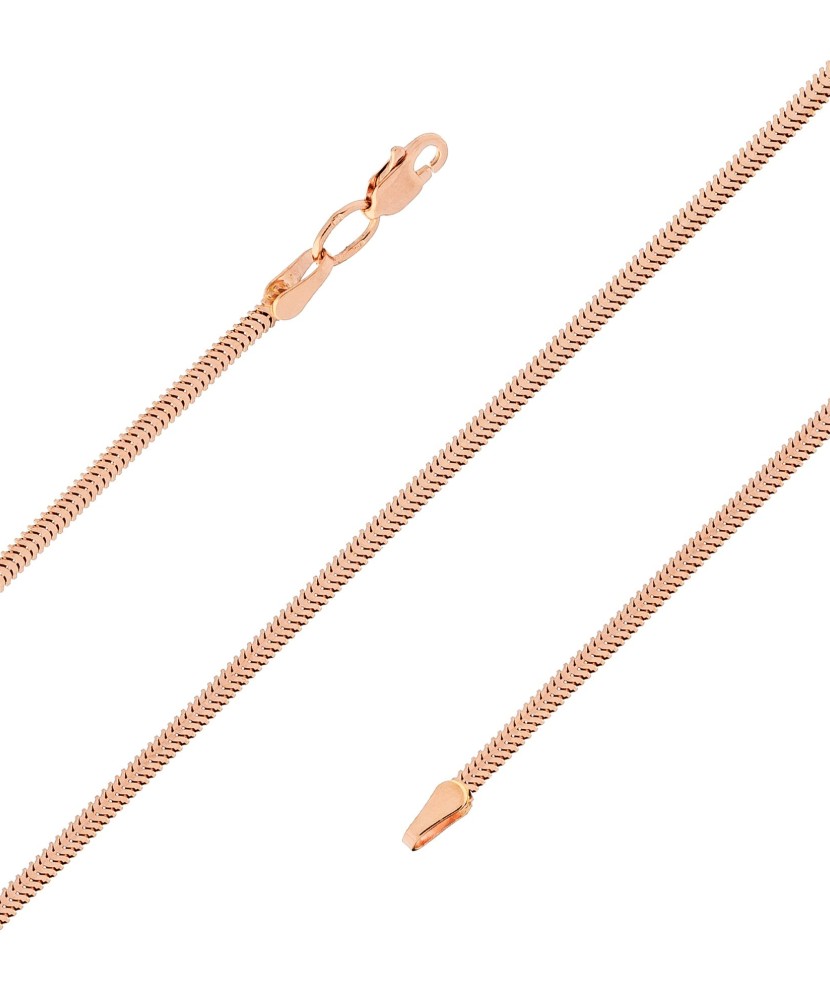 Gold bracelet "Snake" 1.4mm