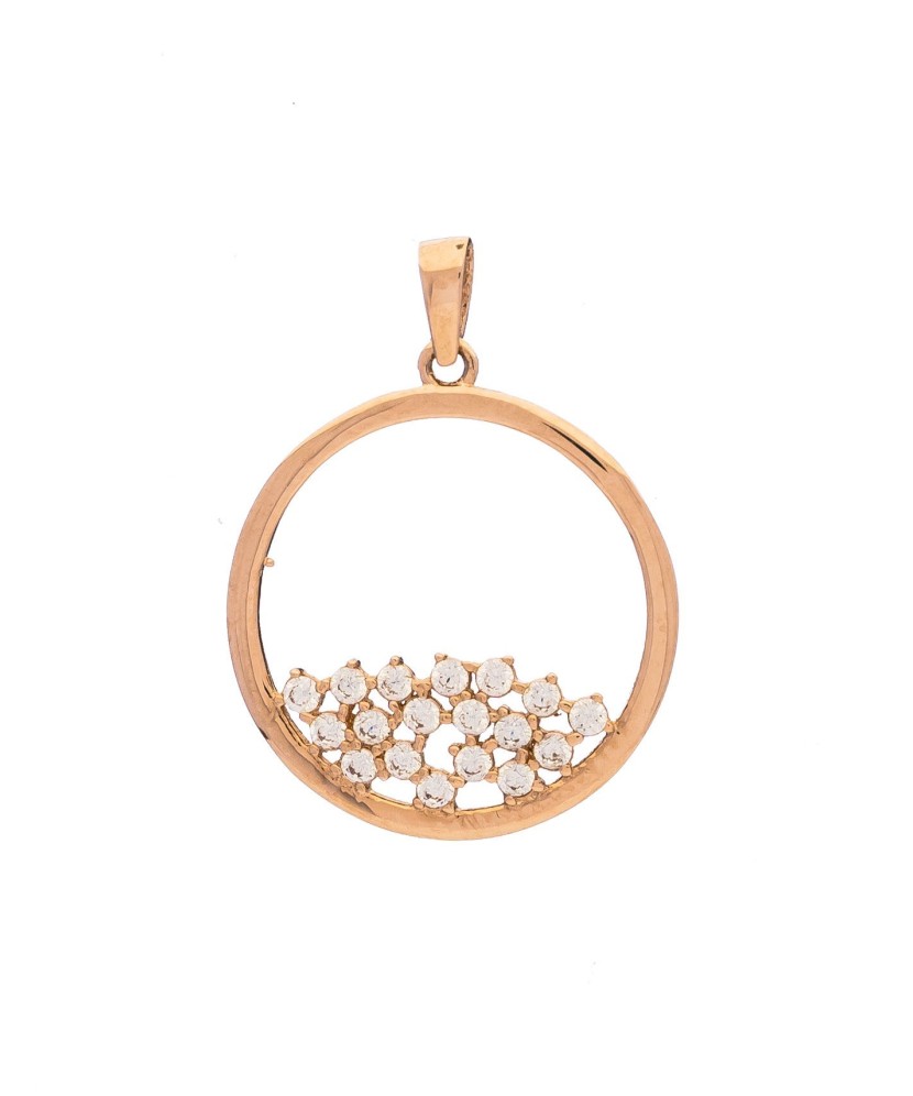 Золотая подвеска с цирконами Золотая подвеска с цирконами