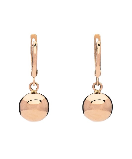 Gold earrings "bubbles"