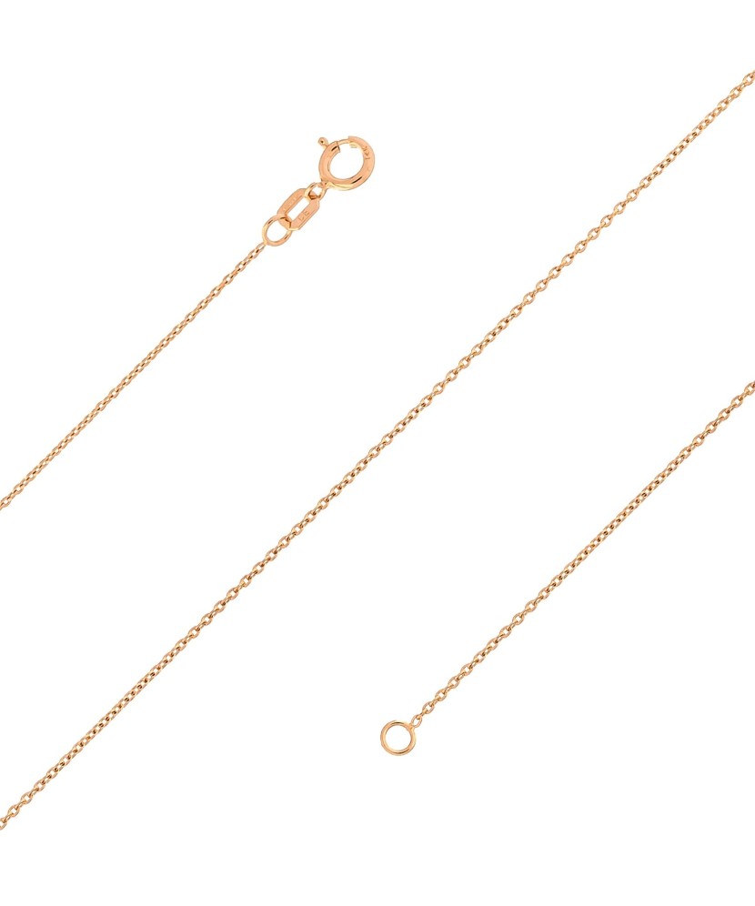 Цельная якорная золотая цепочка "Anchor" 0.8mm