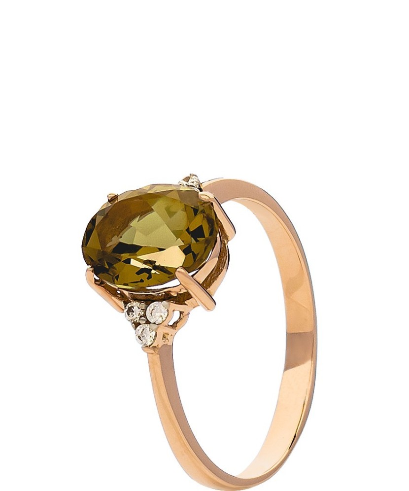 Auksinis žiedas su sultanitu  - Goldinga