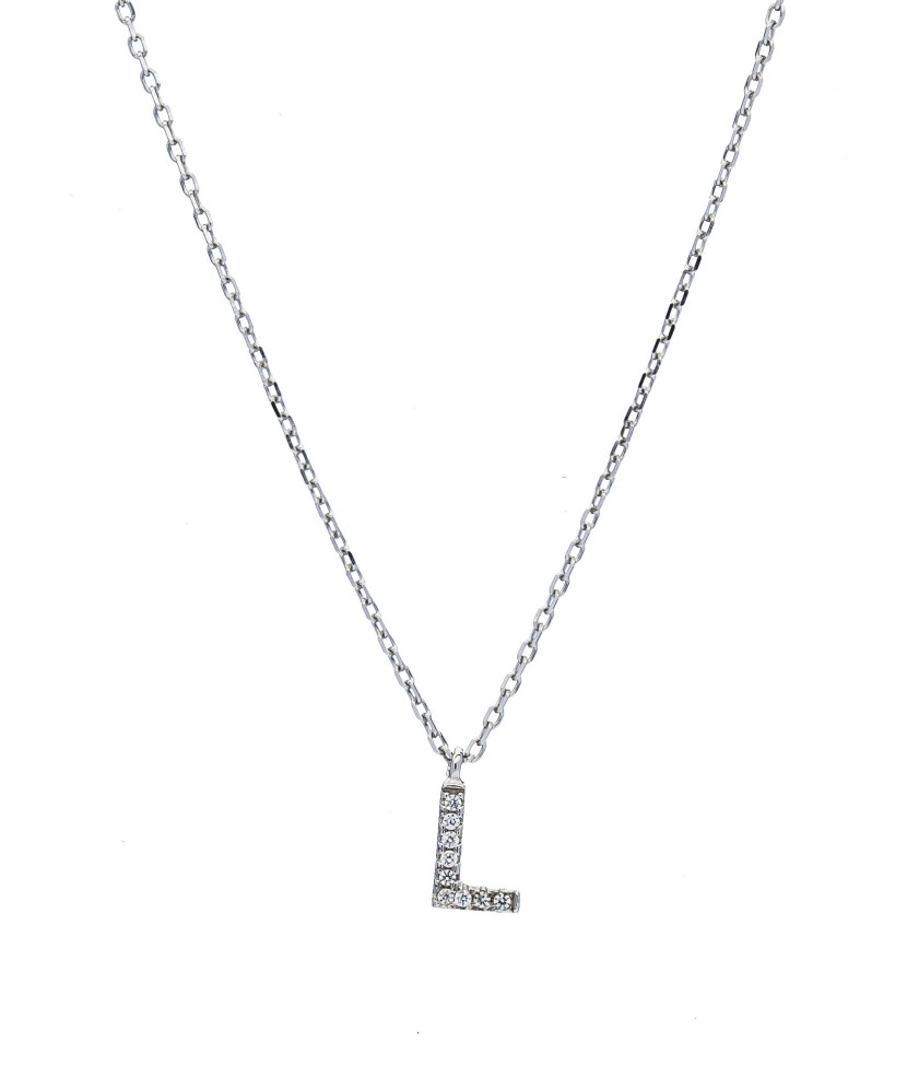 Sidabrinė Grandinėlė Su Pakabuku Raidė L  - Goldinga