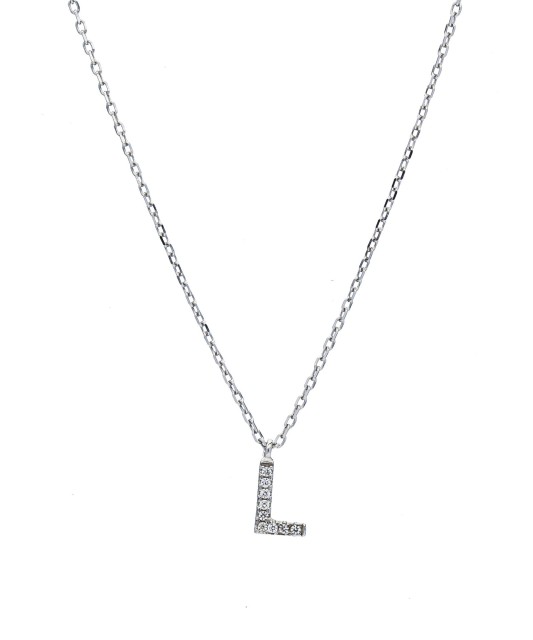 Sidabrinė Grandinėlė Su Pakabuku Raidė L  - Goldinga