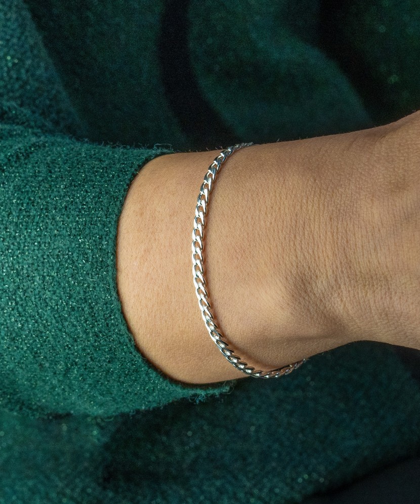 Sterling Silver bracelet "Curb"