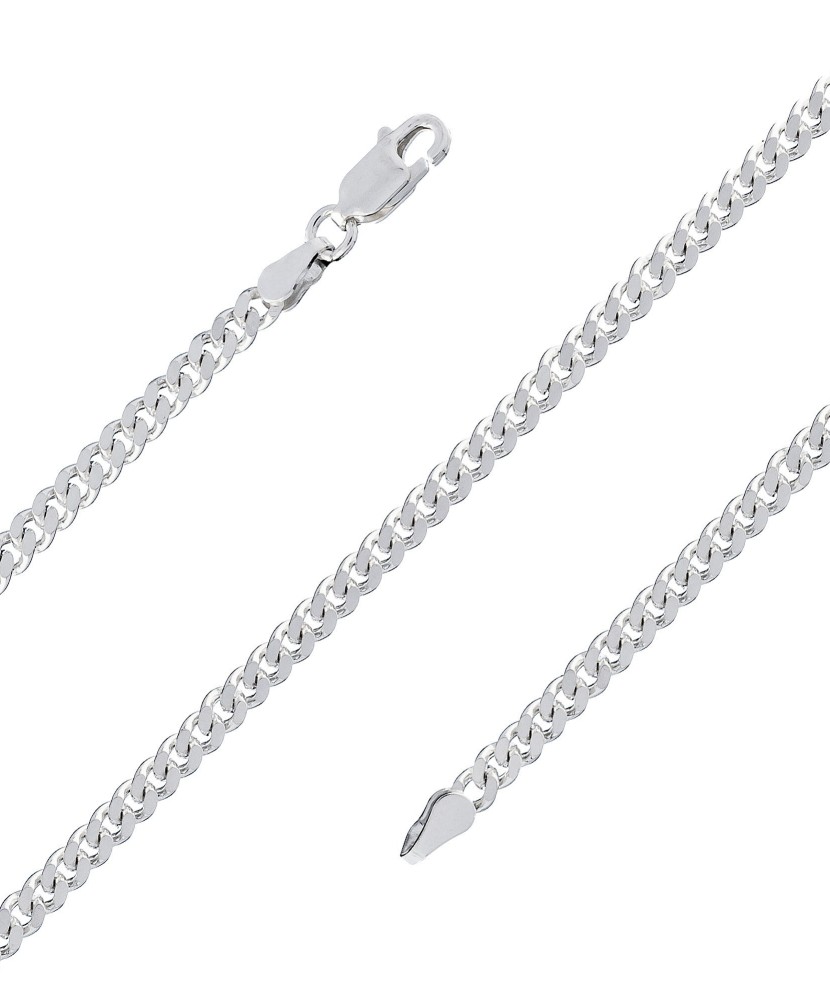 Sterling Silver bracelet "Curb" 3.1mm