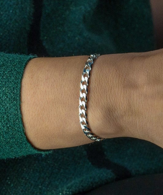 Sterling Silver bracelet "Curb"