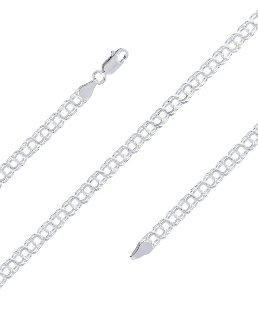 Sterling Silver bracelet "Bismark" 4.5mm