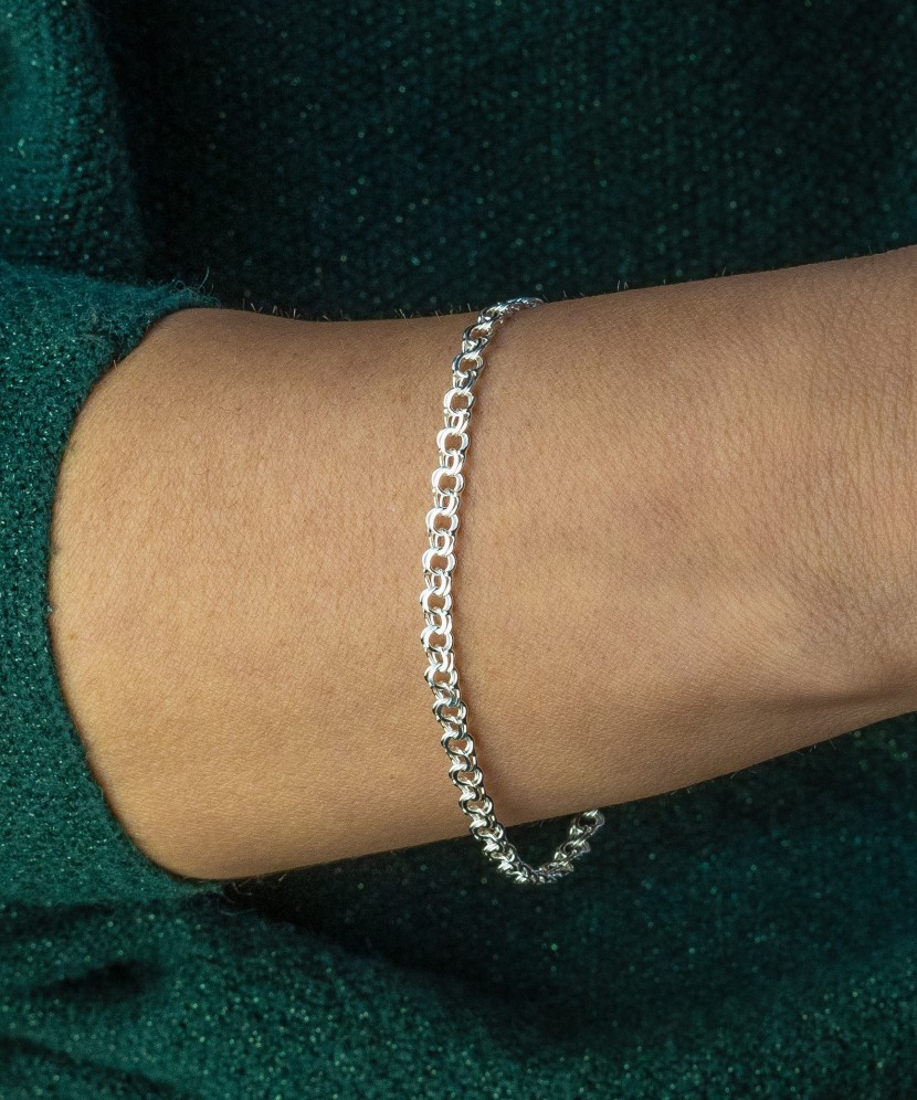 Sterling Silver bracelet "Bismark" 4.5mm