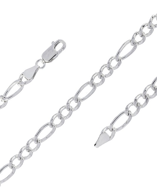 Серебряный браслет "Figaro"