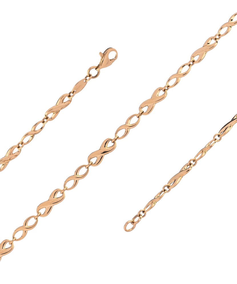 Gold bracelet "infinity" 5.5mm