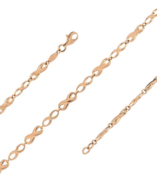 Gold bracelet "infinity" 5.5mm