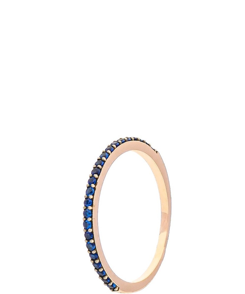 Gold ring with zircons Gold ring with zircons