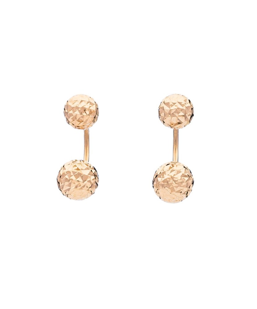 Engraved Gold Earrings