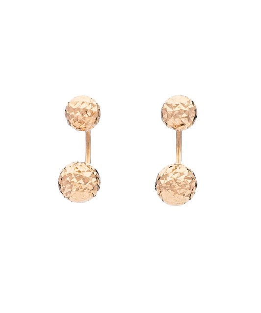Engraved Gold Earrings