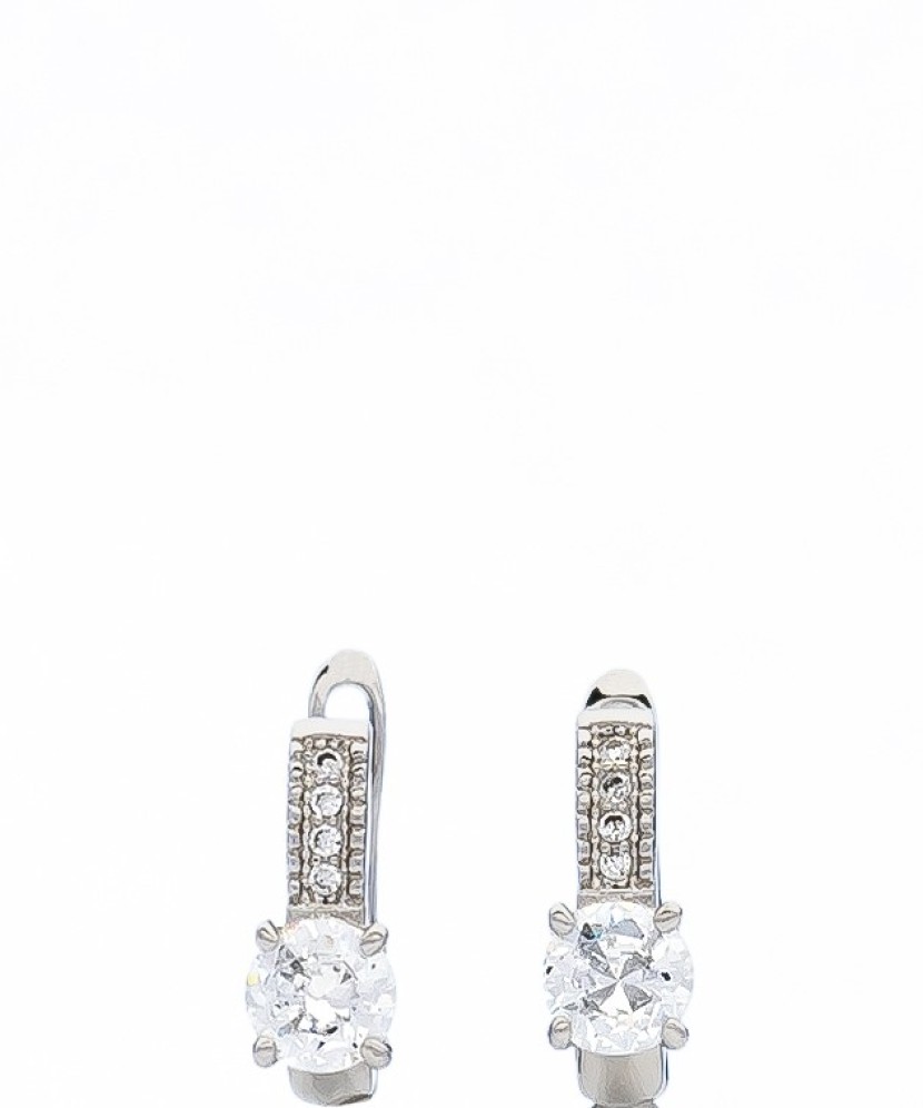 Sidabriniai auskarai su cirkoniais - Auskarai - Goldinga