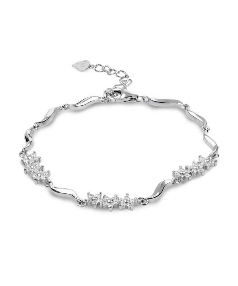 Sterling Silver bracelet with zircons