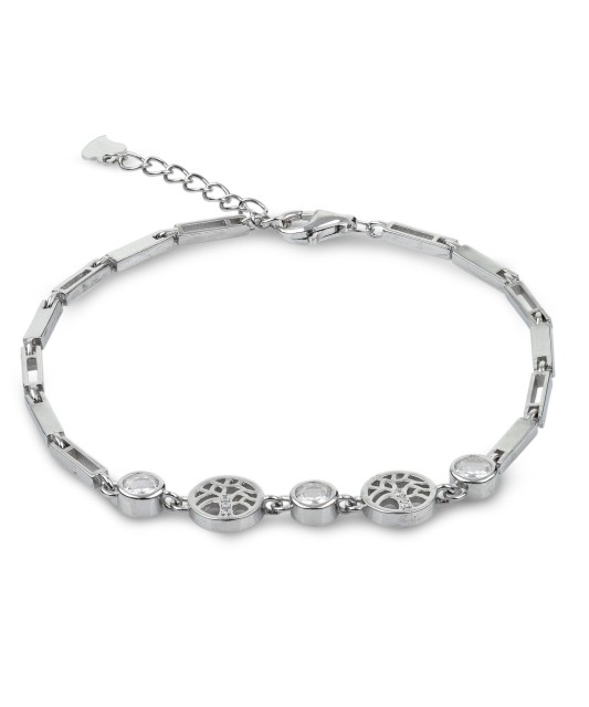 Sterling Silver bracelet with zircons