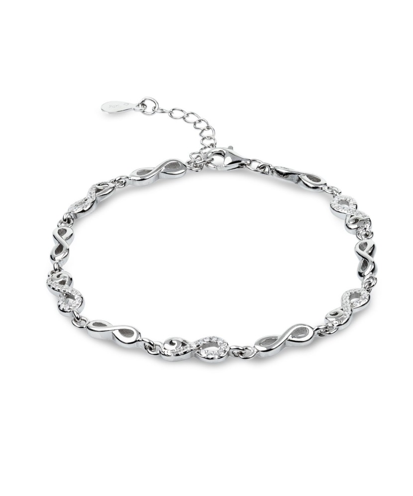 Sterling Silver bracelet with zircons