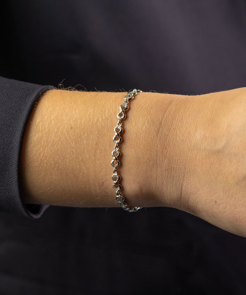 Sterling Silver bracelet with zircons Sterling Silver bracelet with zircons