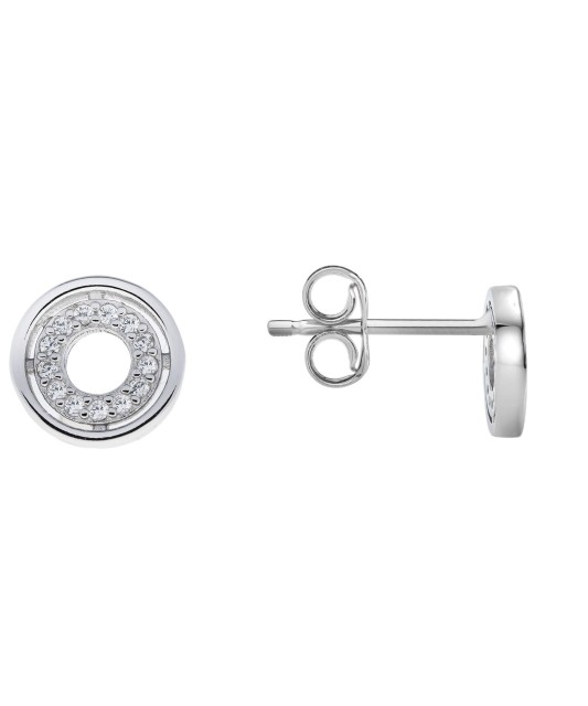 Серьги из серебра с цирконами