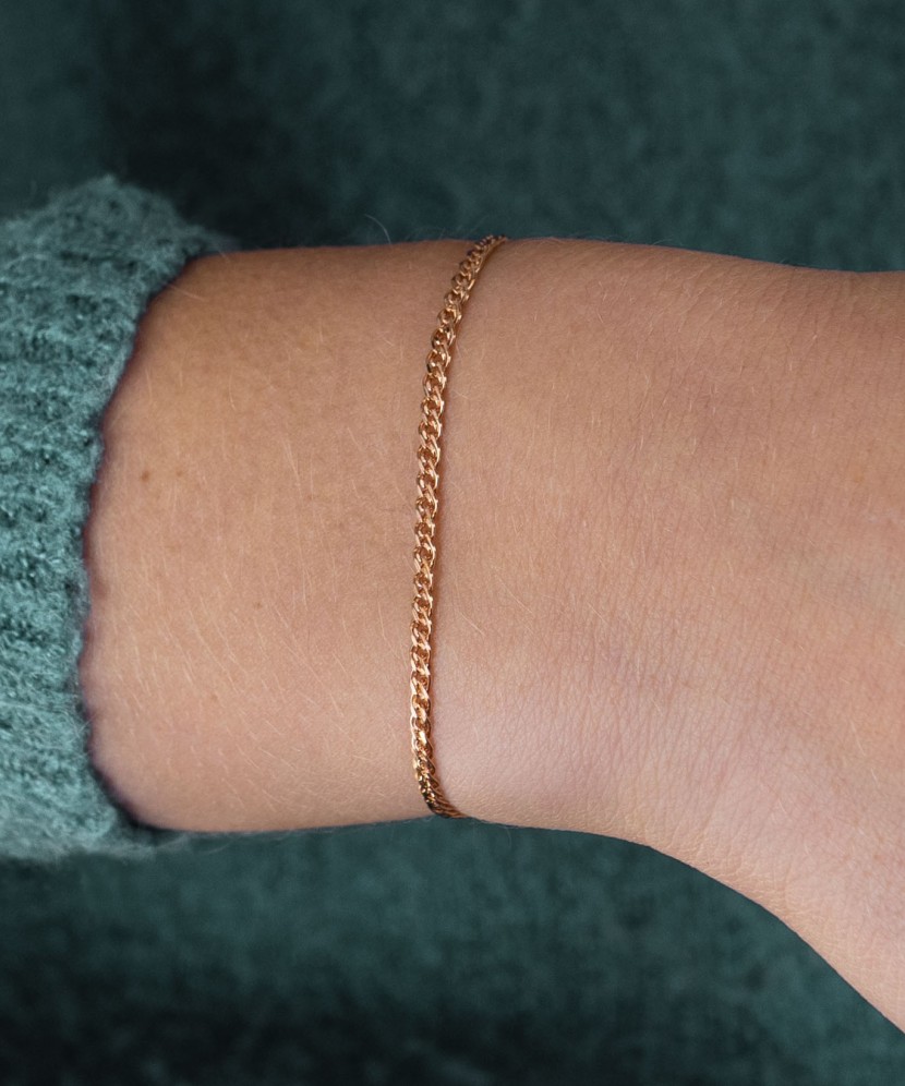 Gold bracelet "Mona Liza" 2.3mm