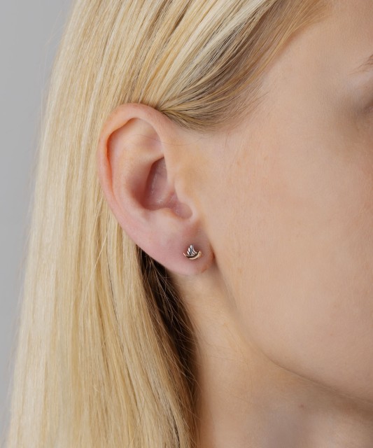 Gold earrings "Birds"