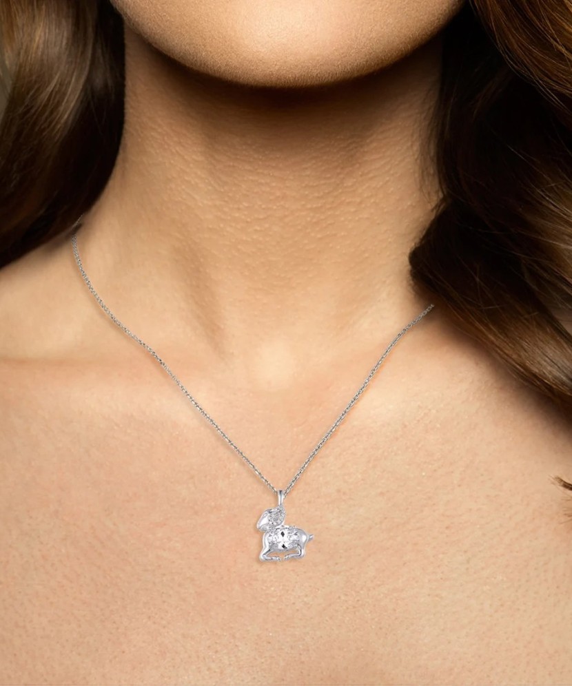 Sterling Silver pendant with zirconium "Aries"