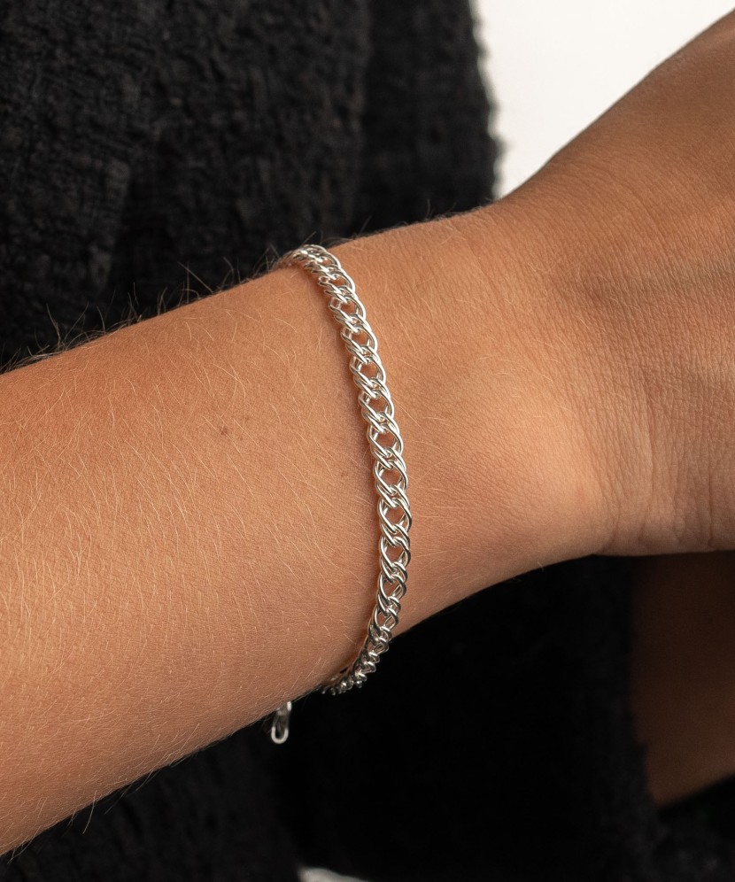 Sterling Silver bracelet "Rombo" 4.7mm