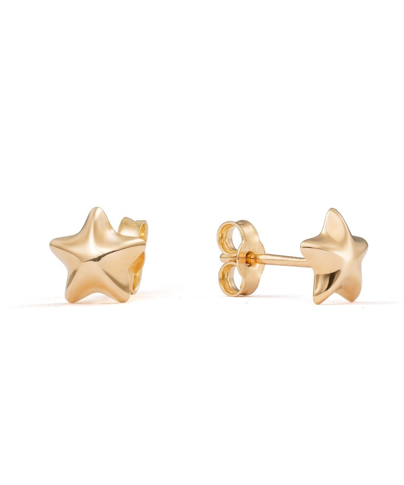 Gold earrings "star"