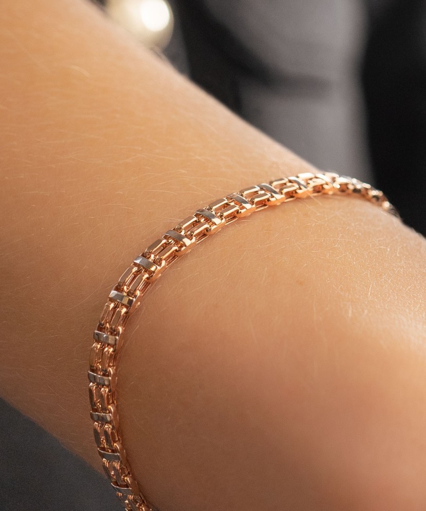 Золотой браслет 4mm